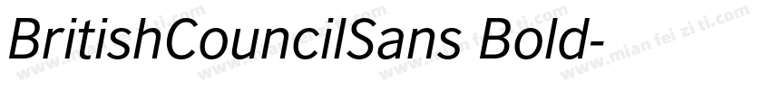 BritishCouncilSans Bold字体转换